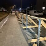 Girðingarstaurar tilbúnir í steypu